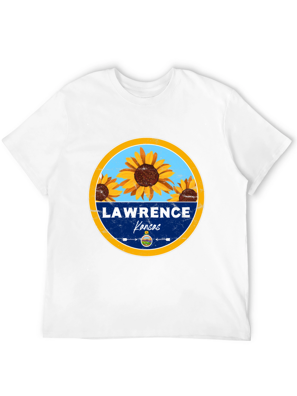 Lawrence Kansas Sunflower T-Shirt