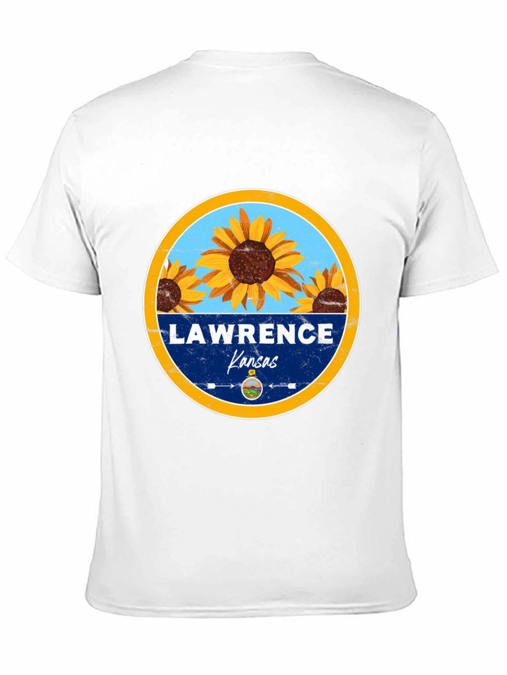 Lawrence Kansas Sunflower T-Shirt