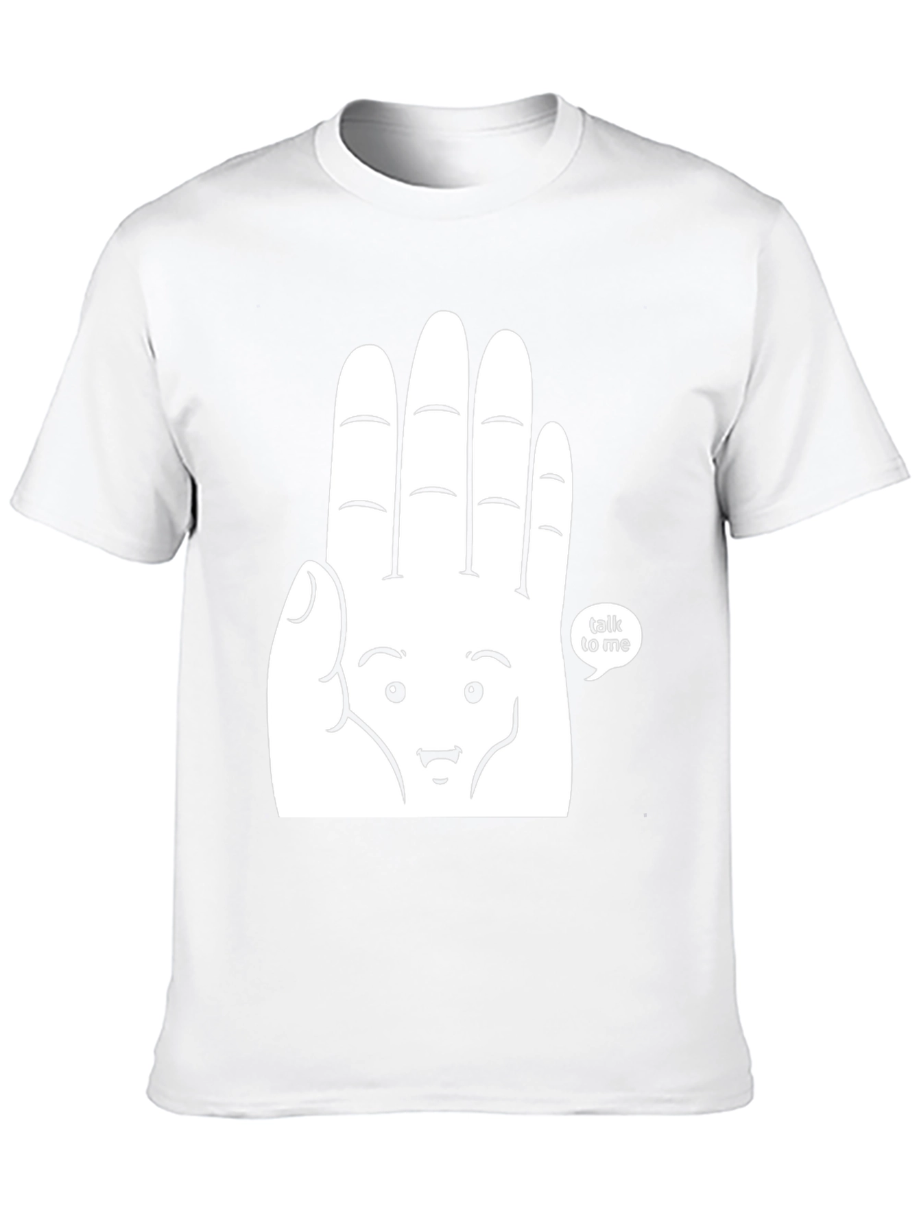 Talk To Me Graphic Tee - Funny Hand Design T-Shirt