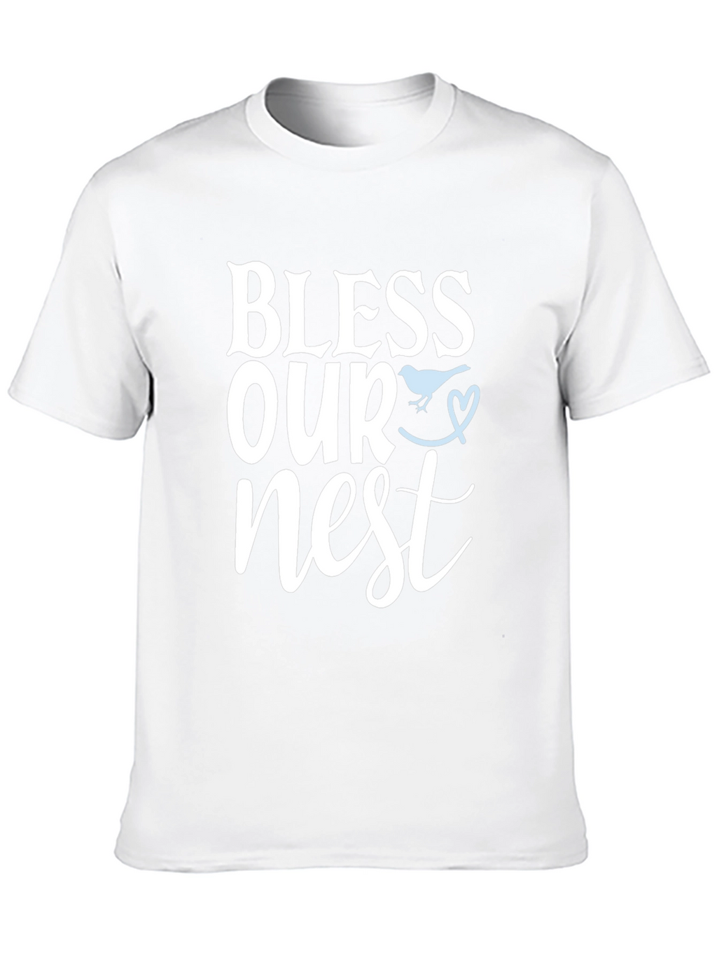 Bless Our Nest Graphic Tee - Black