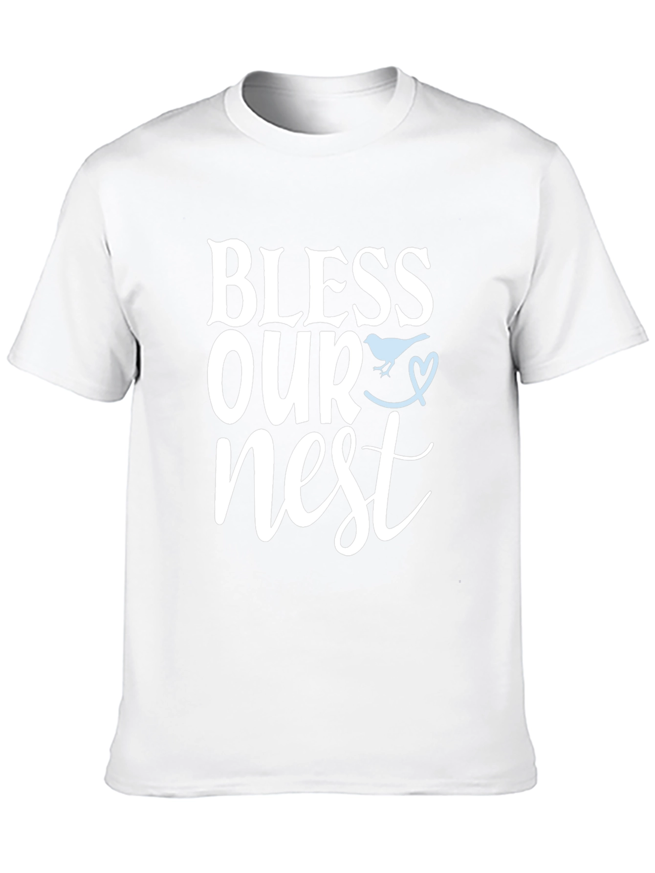 Bless Our Nest Graphic Tee - Black