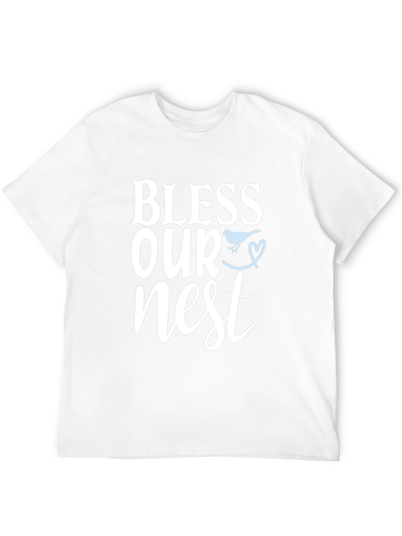 Bless Our Nest Graphic Tee - Black