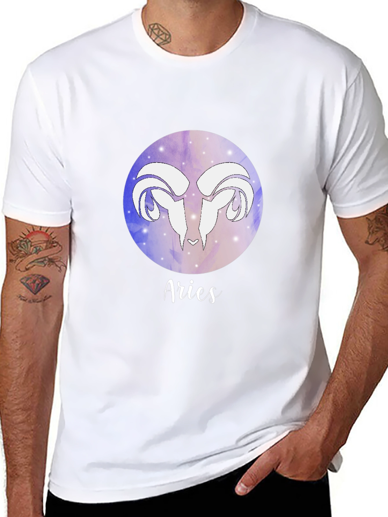 Aries Zodiac Graphic Tee - Trendy Astrology Shirt