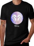 Aries Zodiac Graphic Tee - Trendy Astrology Shirt