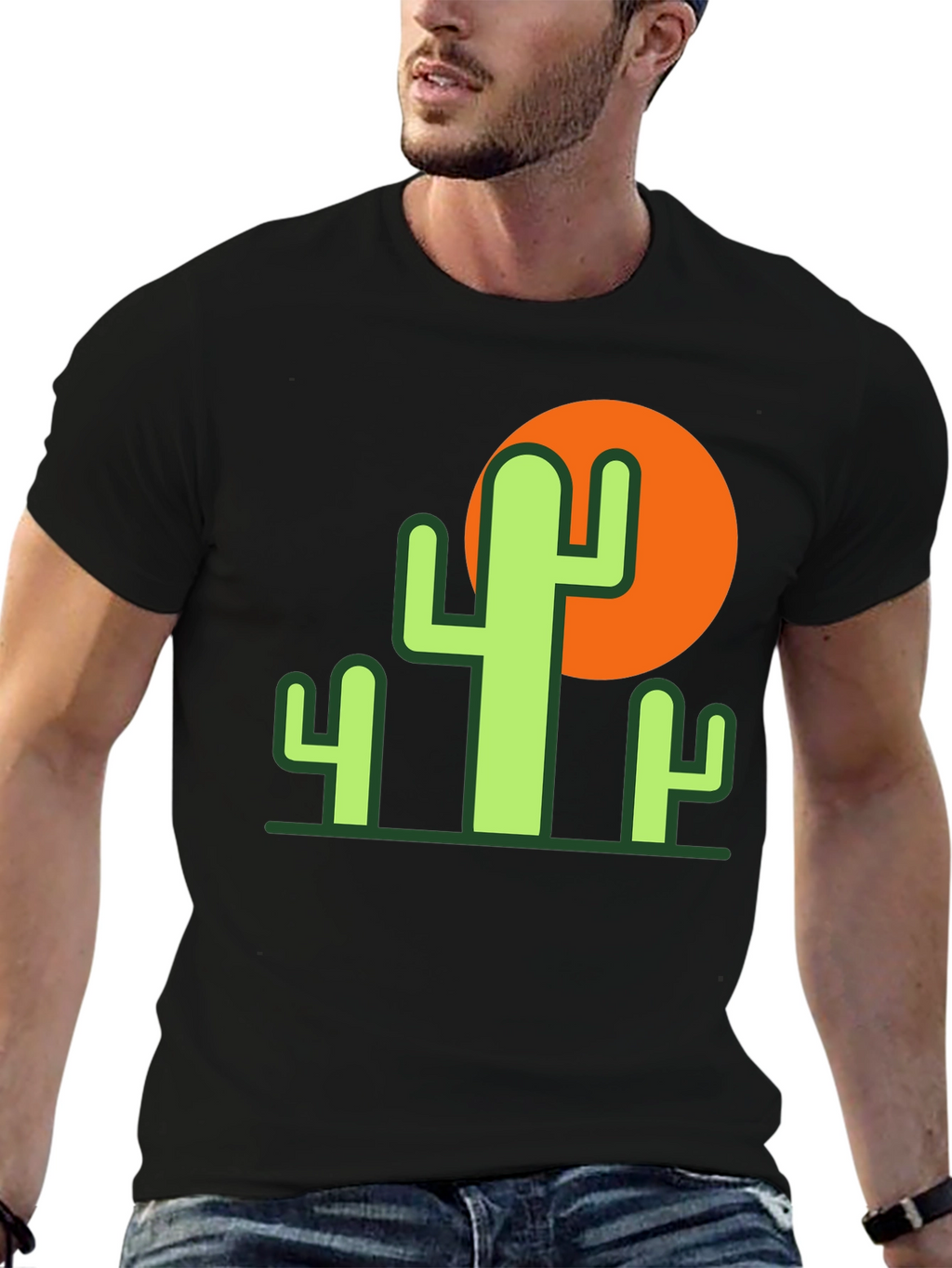 Cactus Sunset Graphic Tee - Desert Style Comfort
