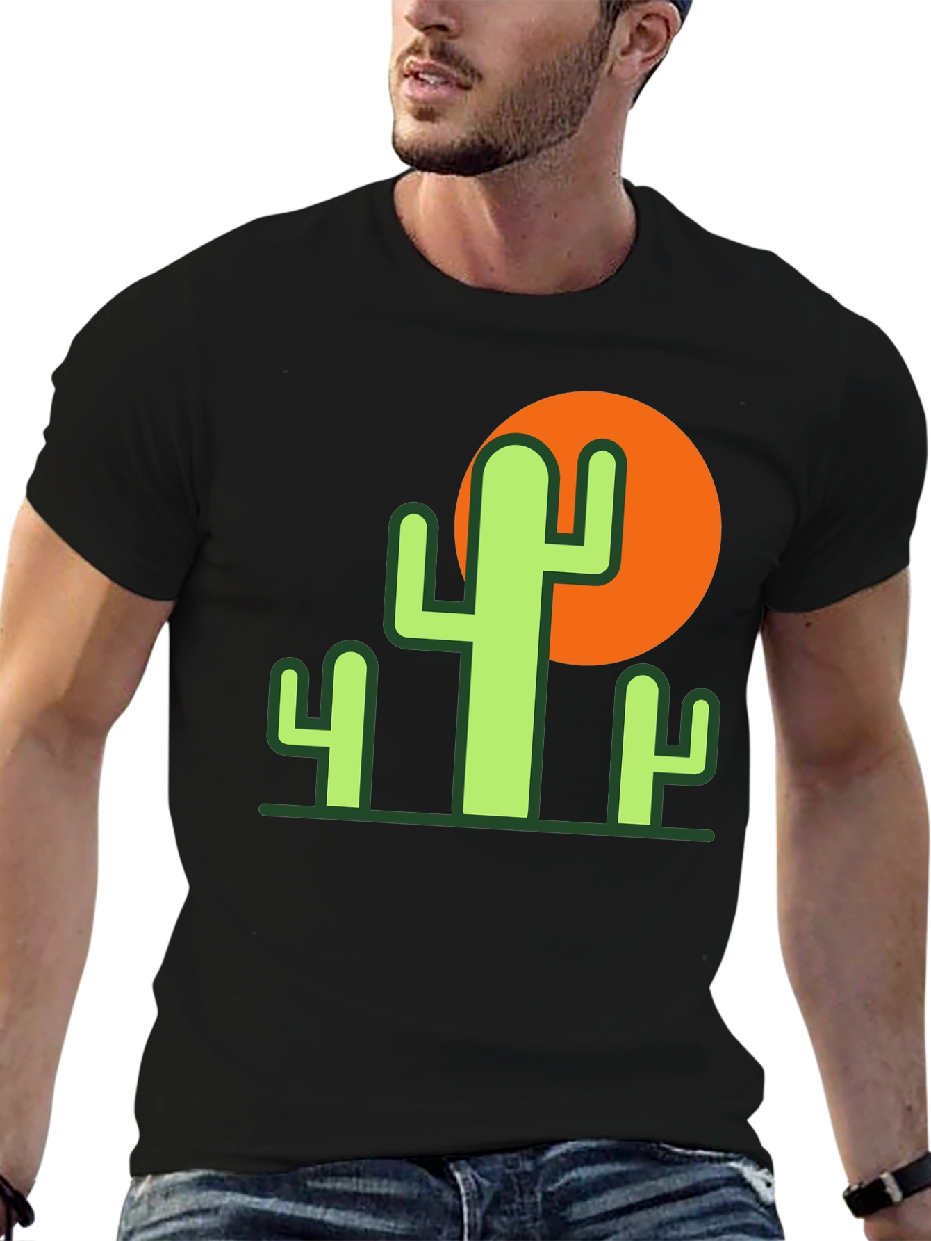 Cactus Sunset Graphic Tee - Desert Style Comfort