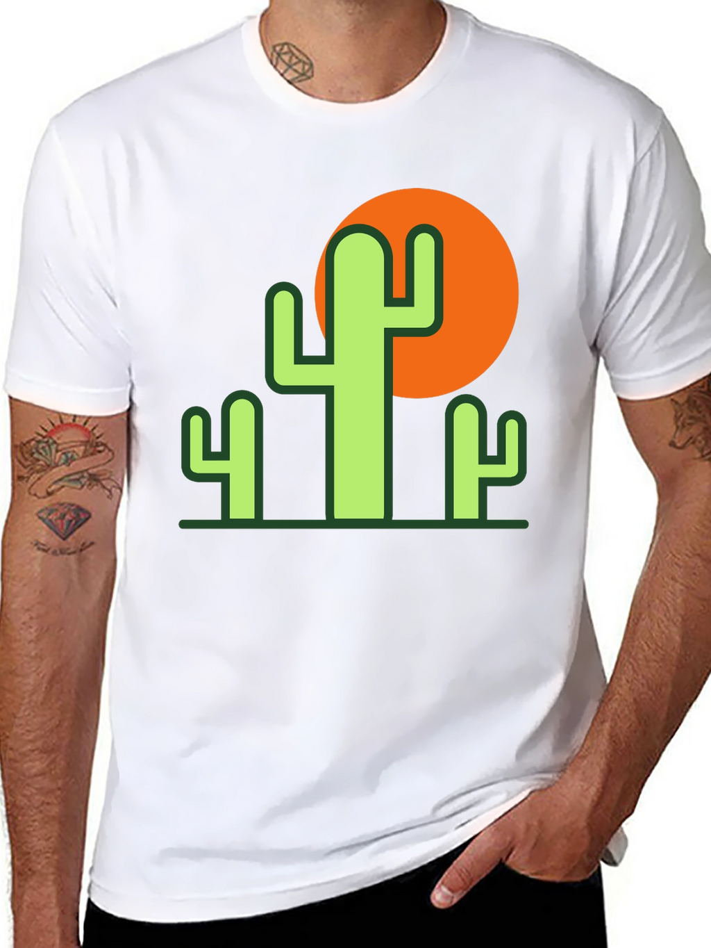 Cactus Sunset Graphic Tee - Desert Style Comfort