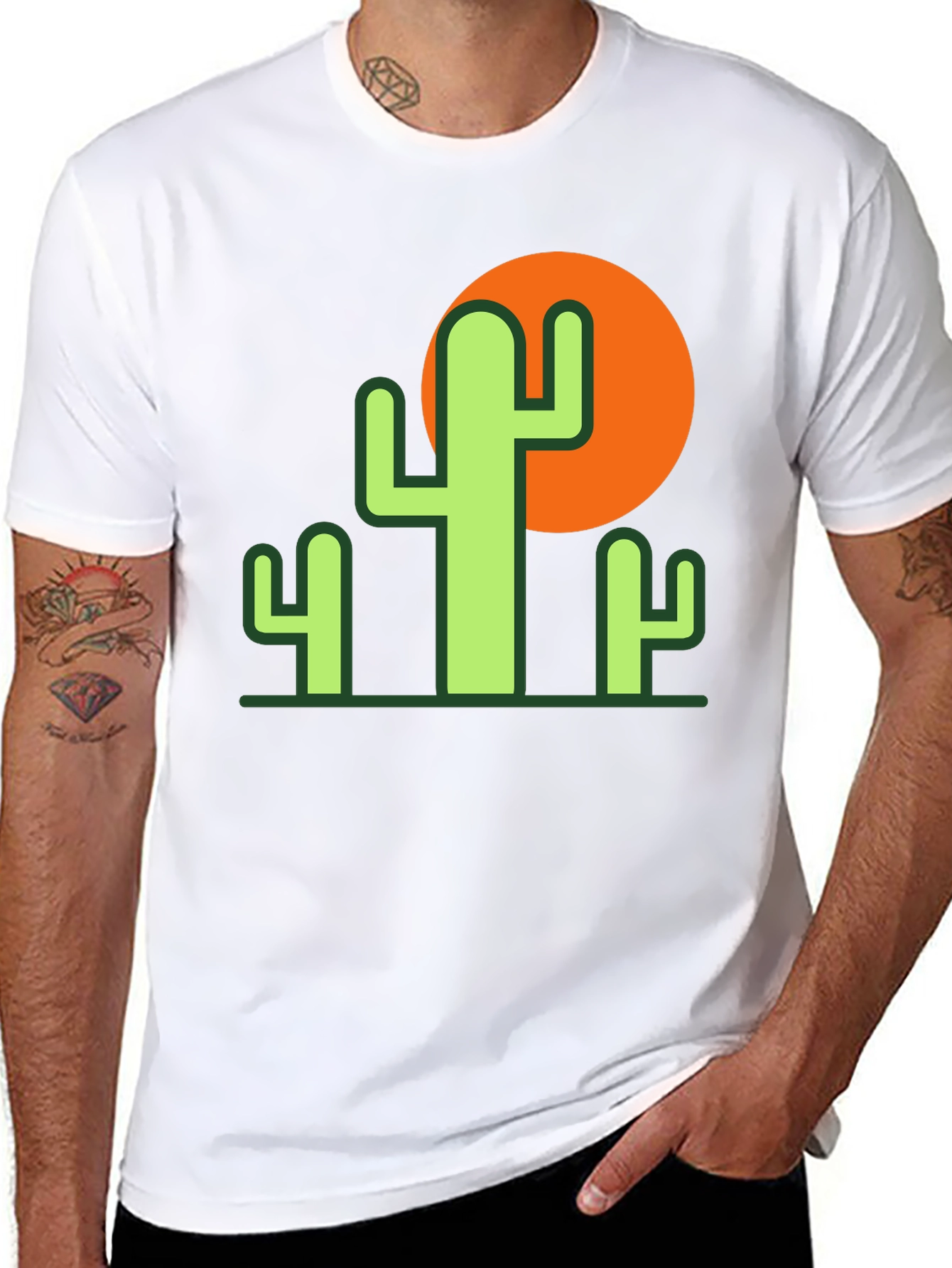 Cactus Sunset Graphic Tee - Desert Style Comfort