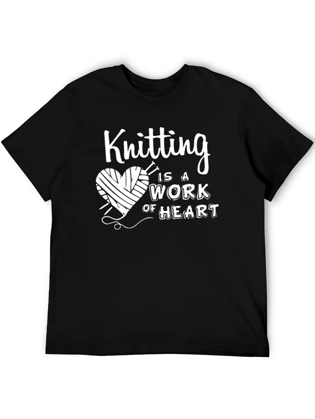 Knitting Heart T-Shirt - A Work of Heart