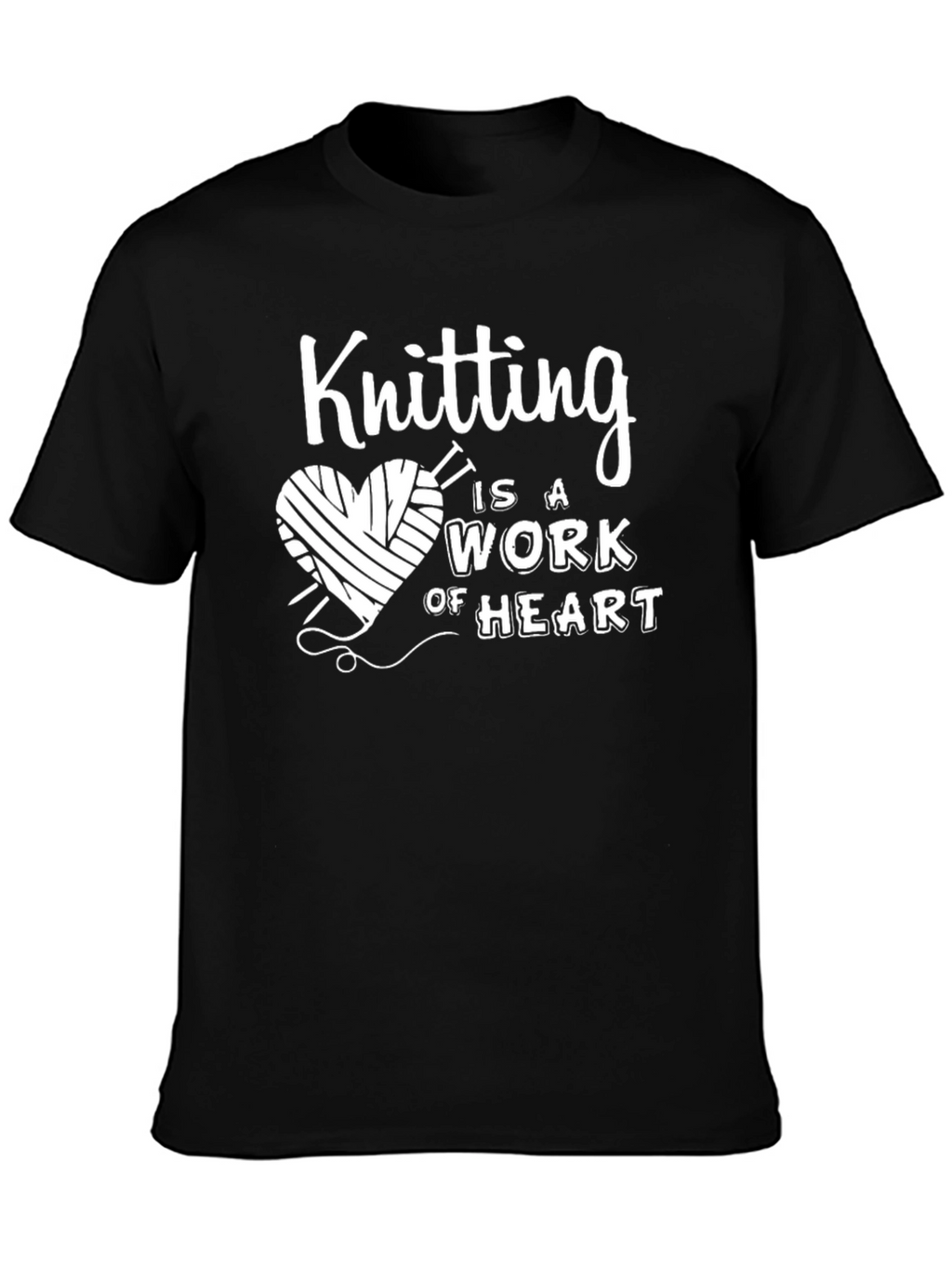 Knitting Heart T-Shirt - A Work of Heart