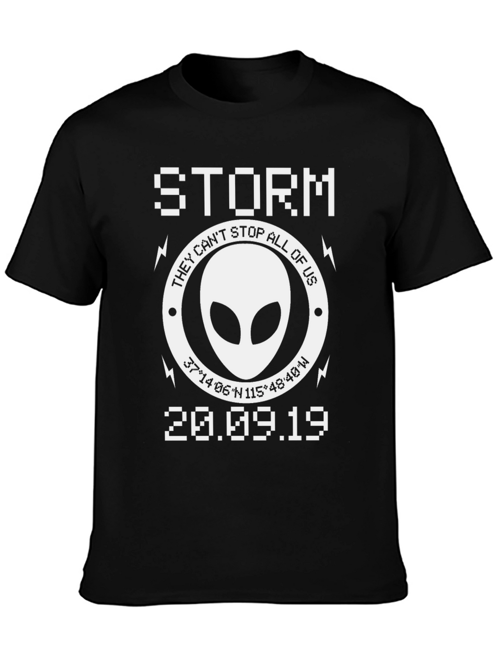 Storm Area 51 Alien T-Shirt Conspiracy Top