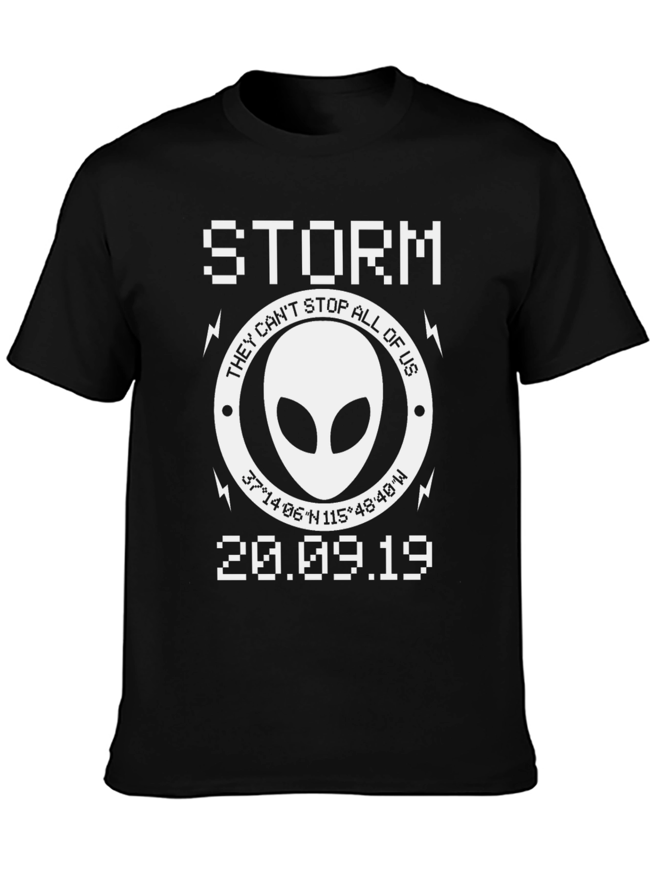 Storm Area 51 Alien T-Shirt Conspiracy Top