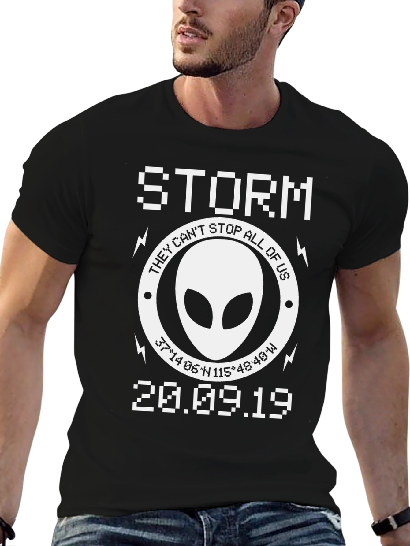 Storm Area 51 Alien T-Shirt Conspiracy Top