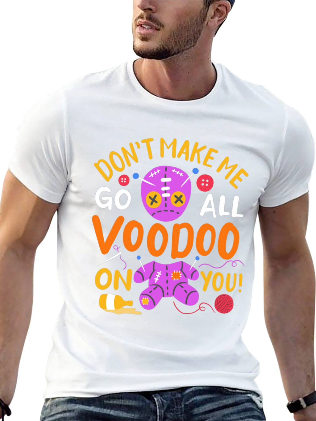 Voodoo Doll Graphic T-Shirt - Dont Make Me!