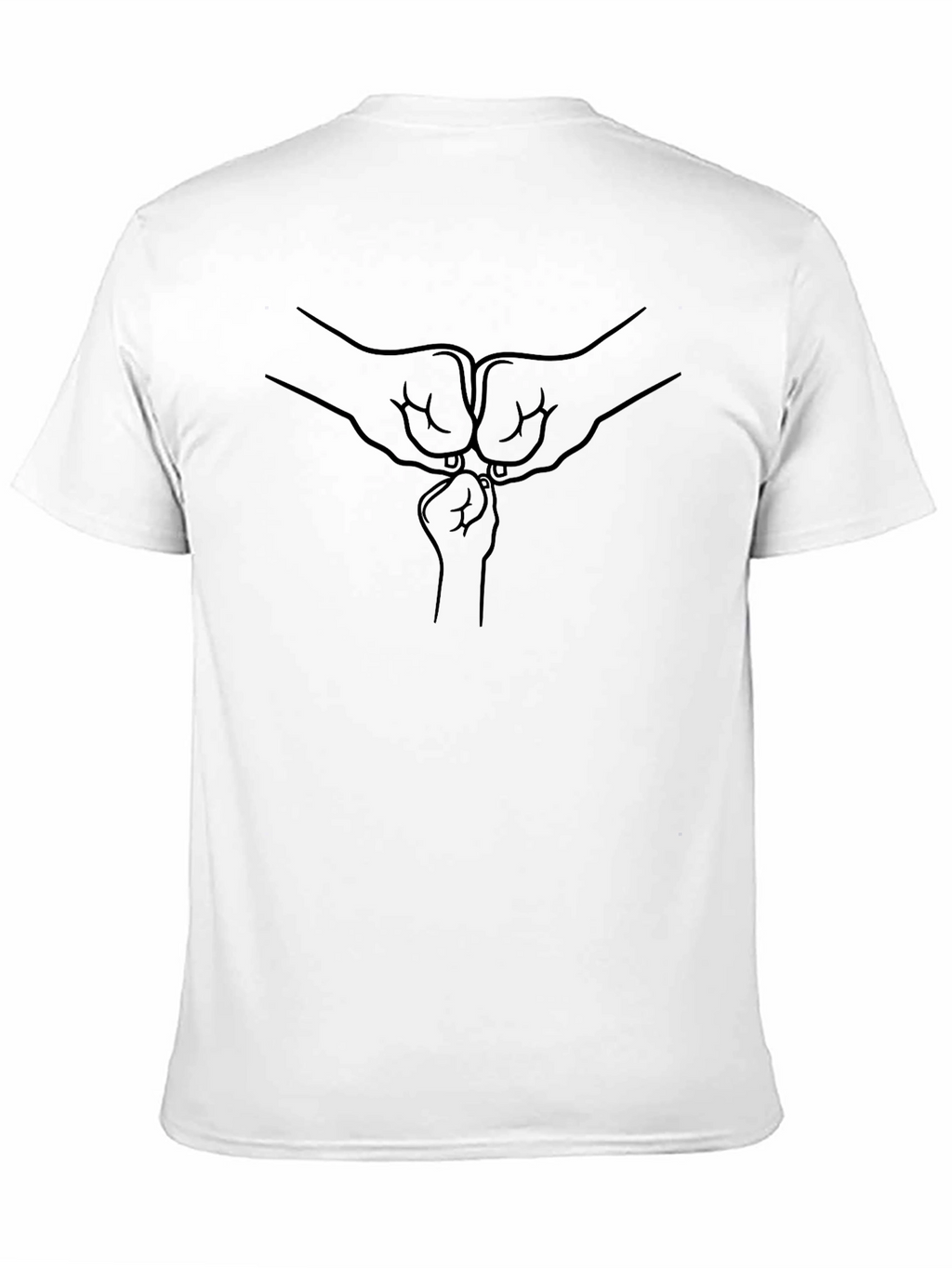 Family Fist Bump Black T-Shirt