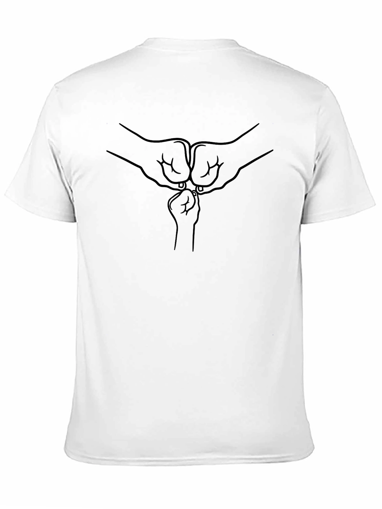 Family Fist Bump Black T-Shirt