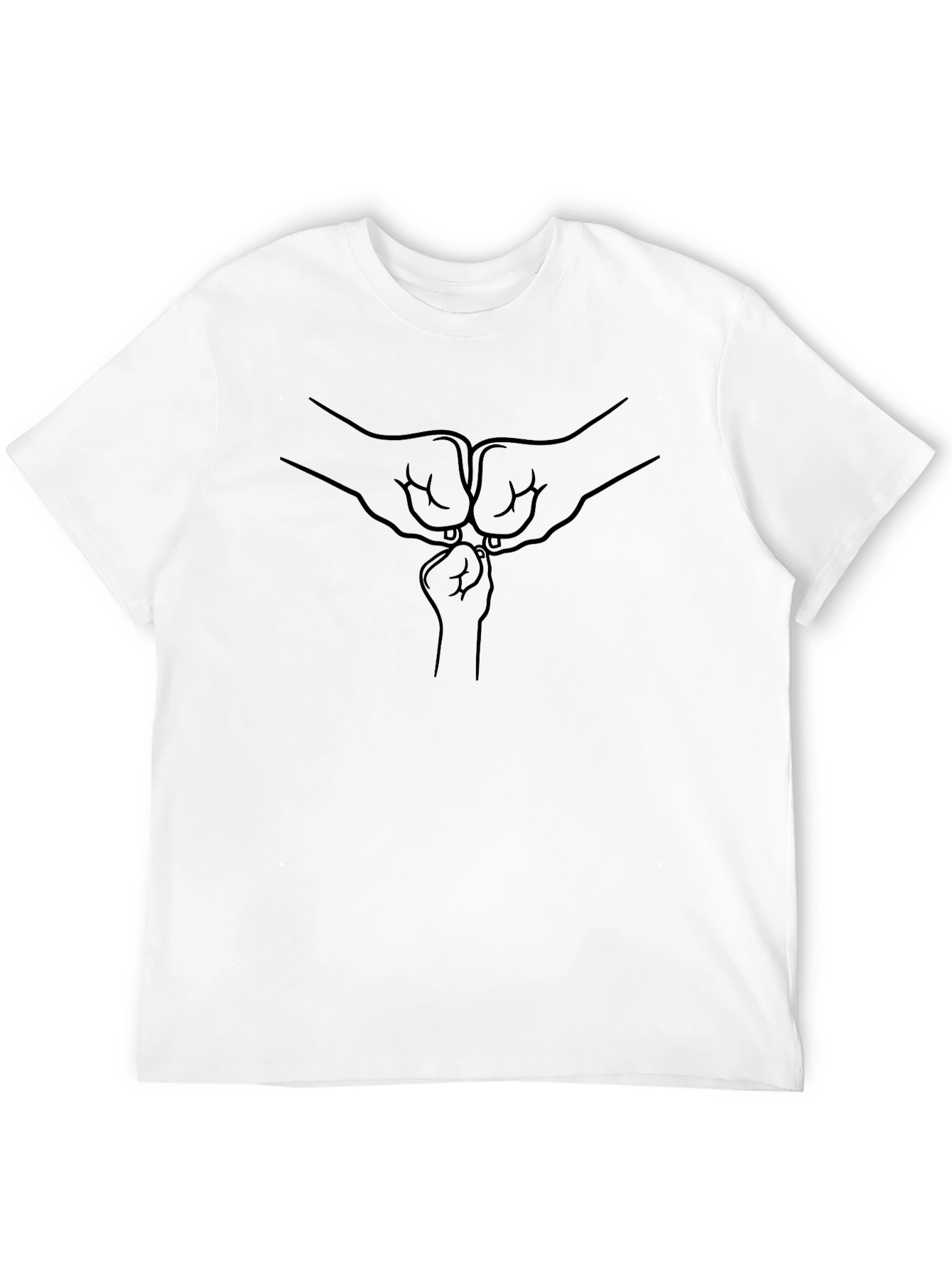 Family Fist Bump Black T-Shirt