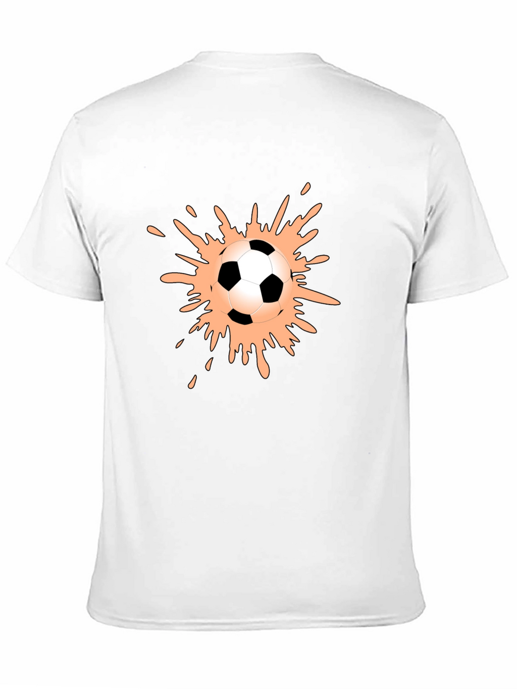Soccer Ball Splash Graphic Tee - Black