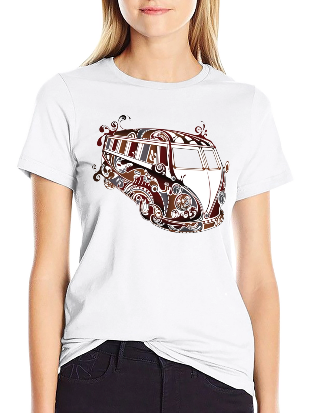 Cool VW Bus Graphic Tee - Black