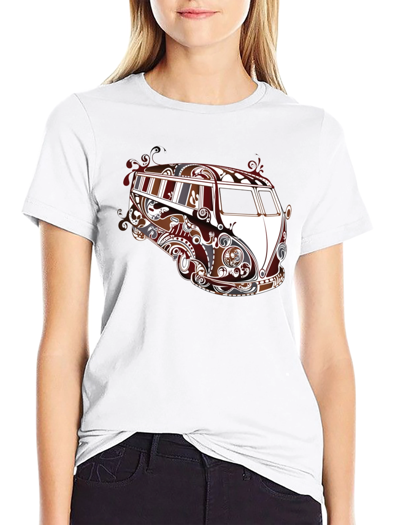 Cool VW Bus Graphic Tee - Black