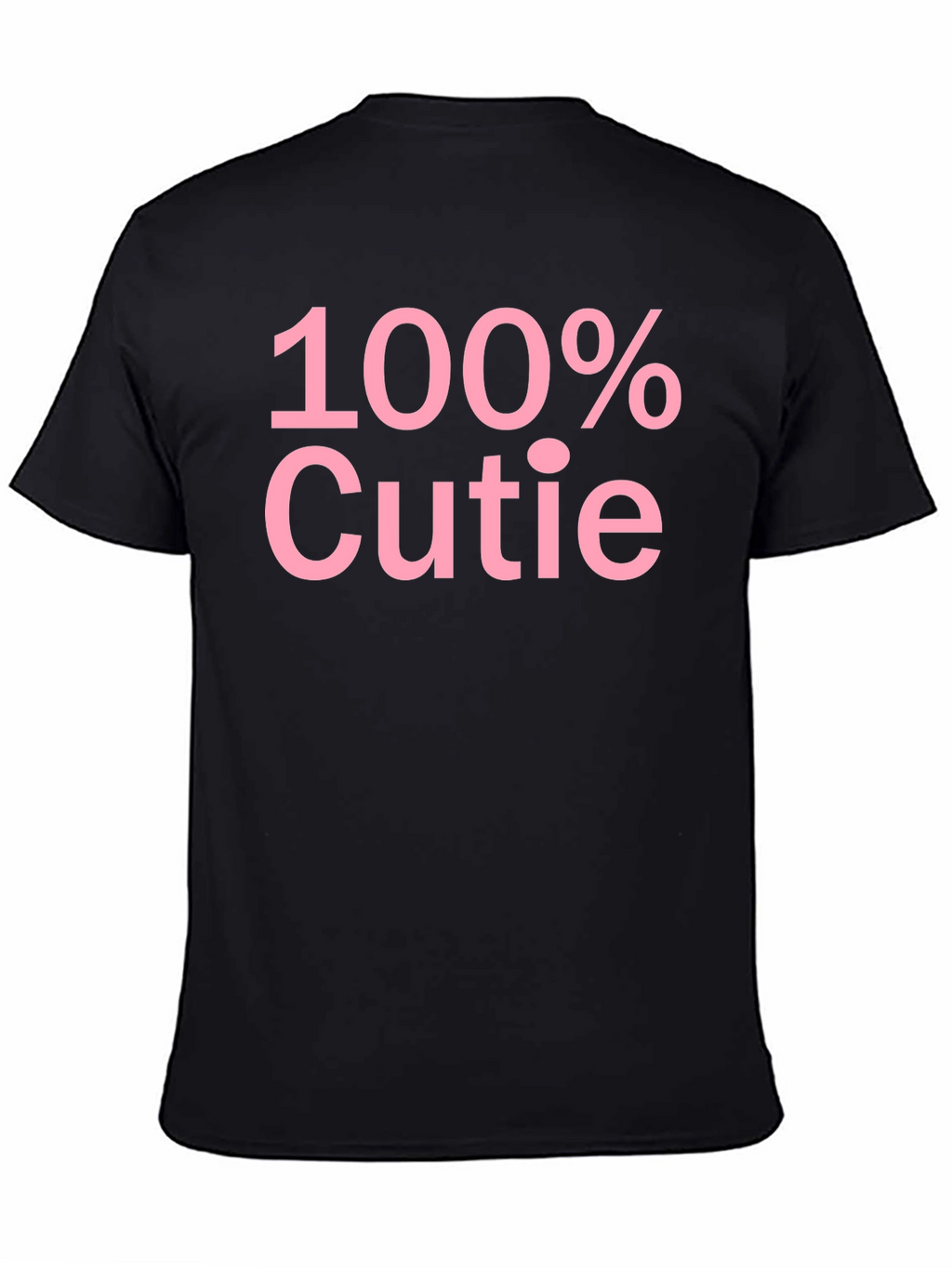 100% Cutie Black Graphic T-Shirt - Soft Cotton Blend
