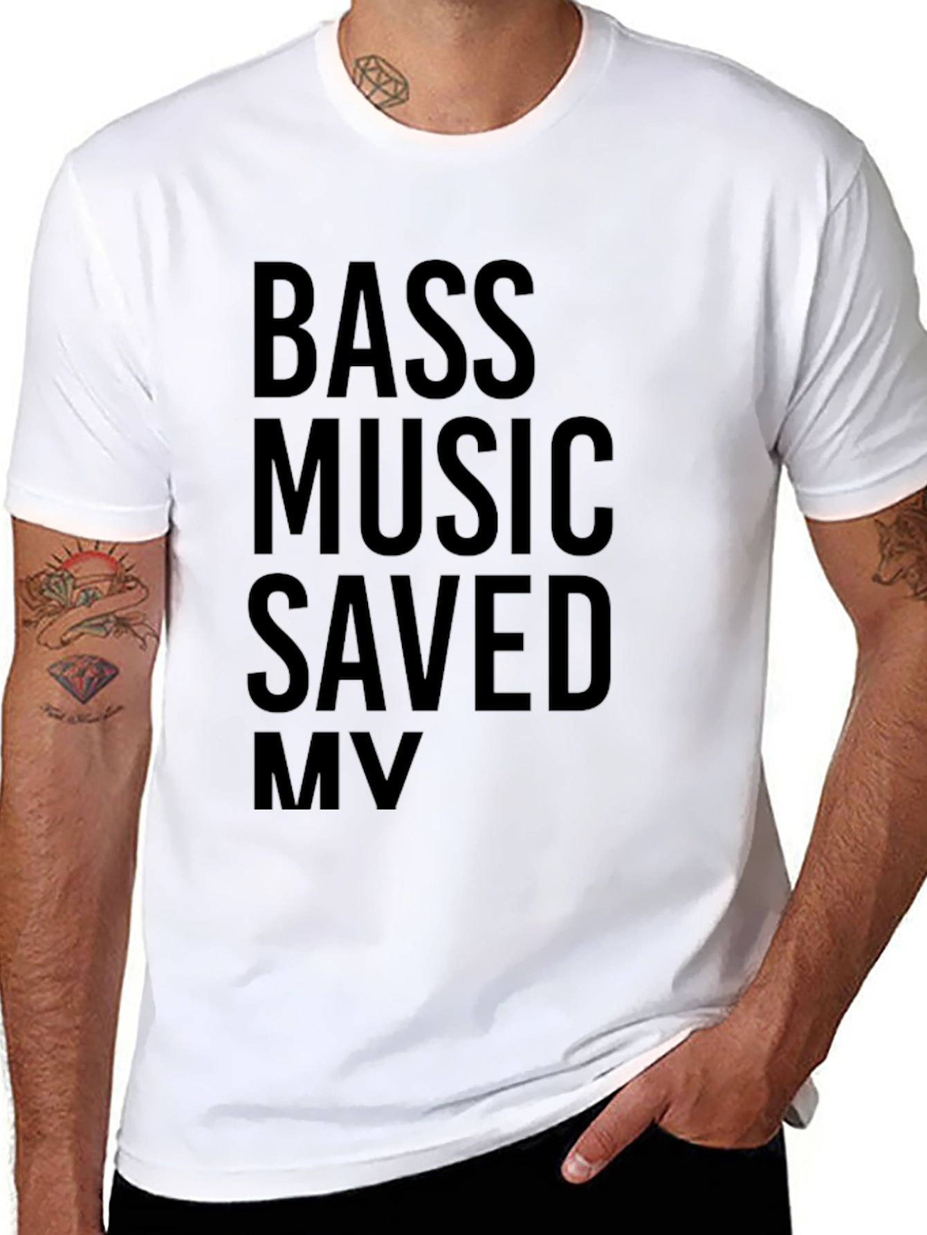 Bass Music Saved My Life Graphic Tee