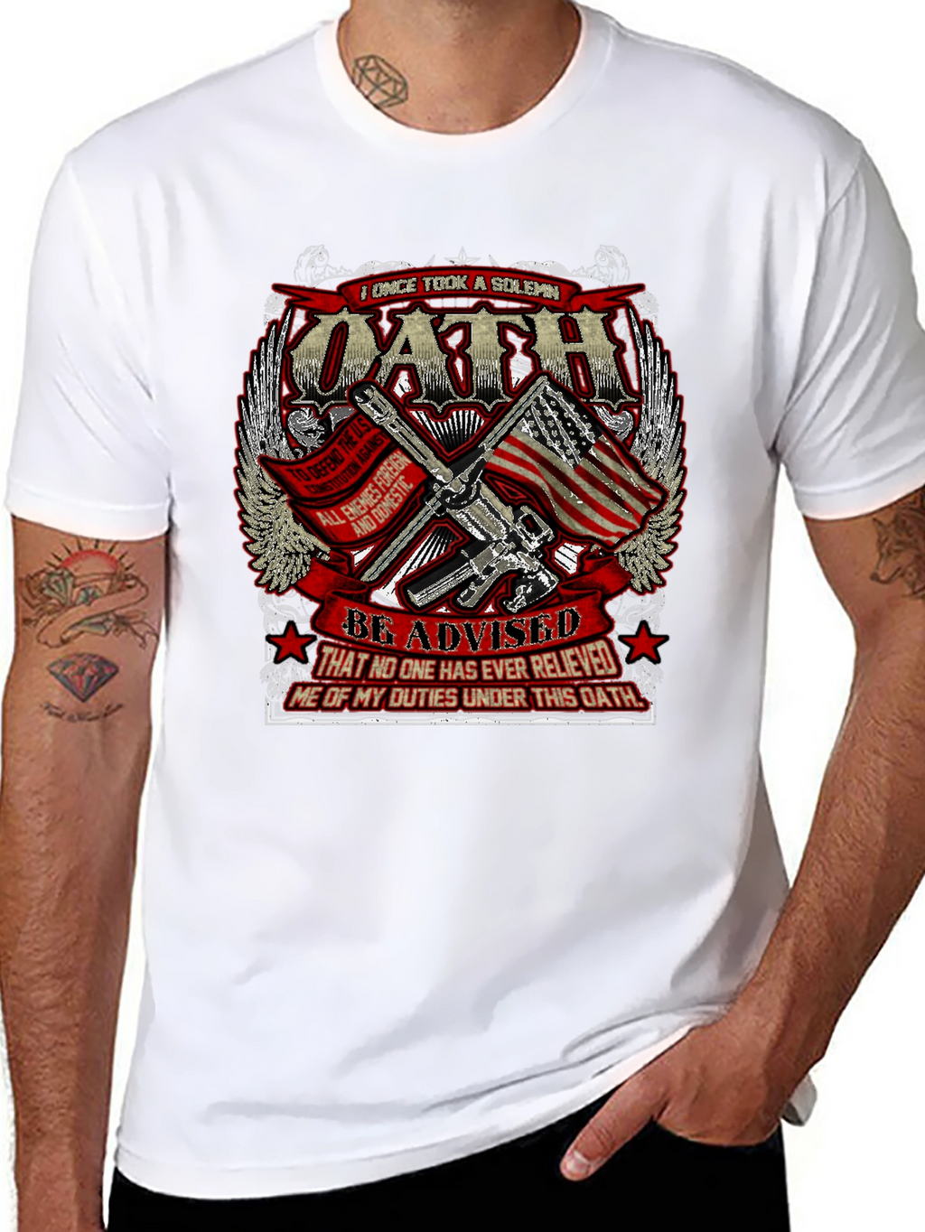 Oath T-Shirt - Patriotic Design