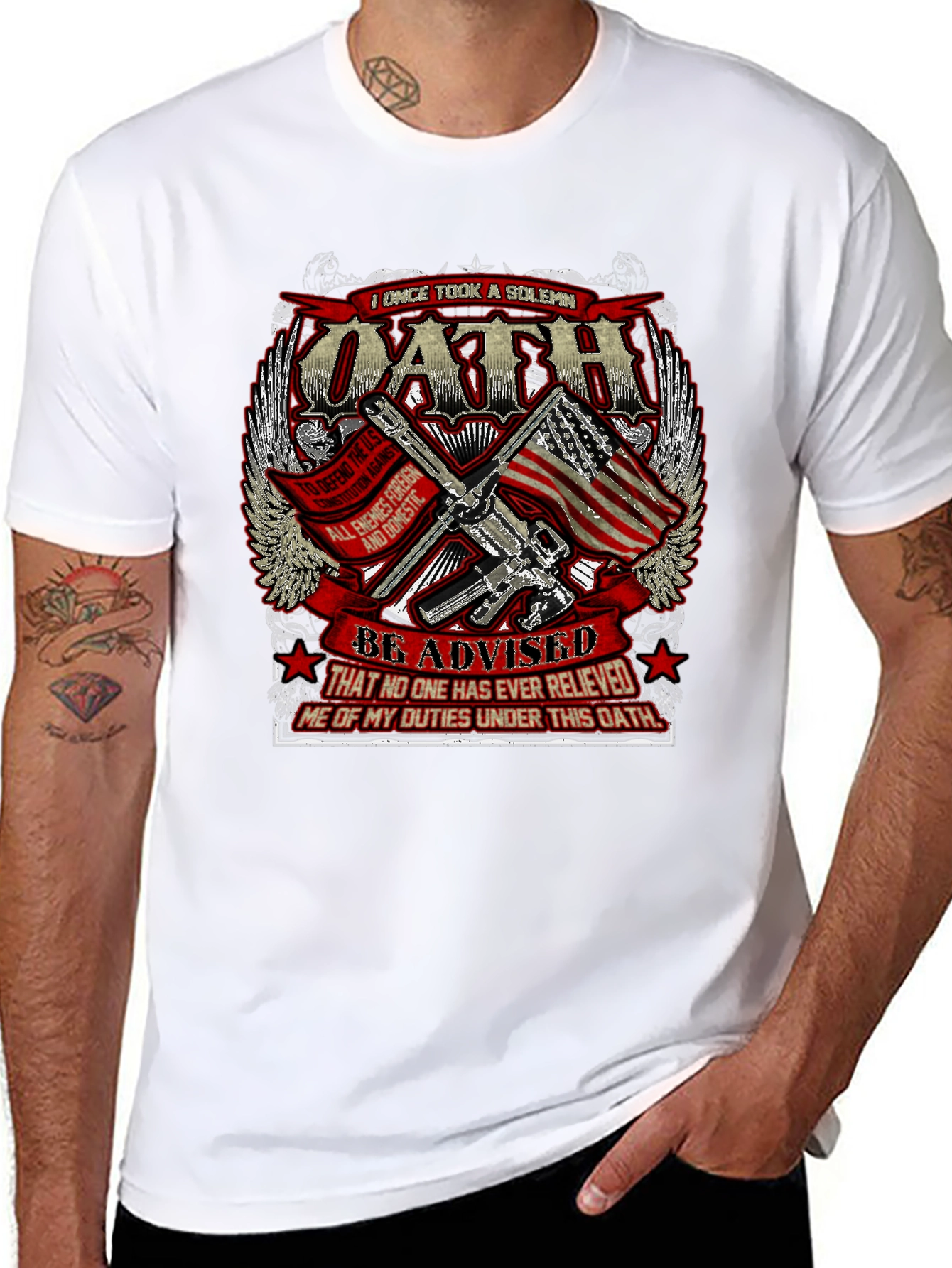 Oath T-Shirt - Patriotic Design