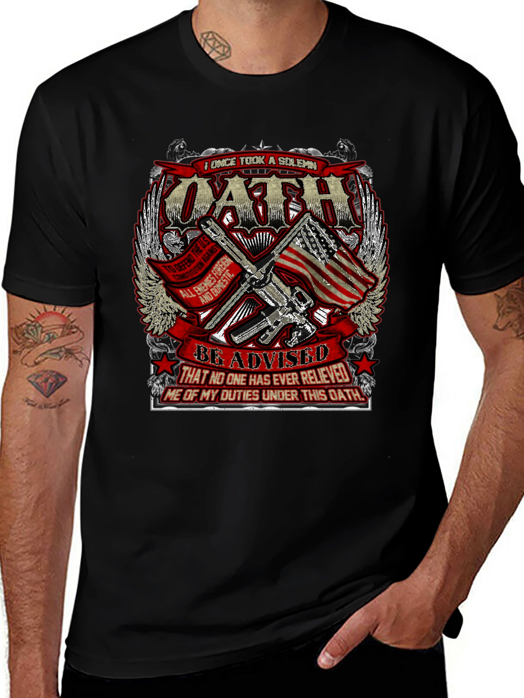 Oath T-Shirt - Patriotic Design