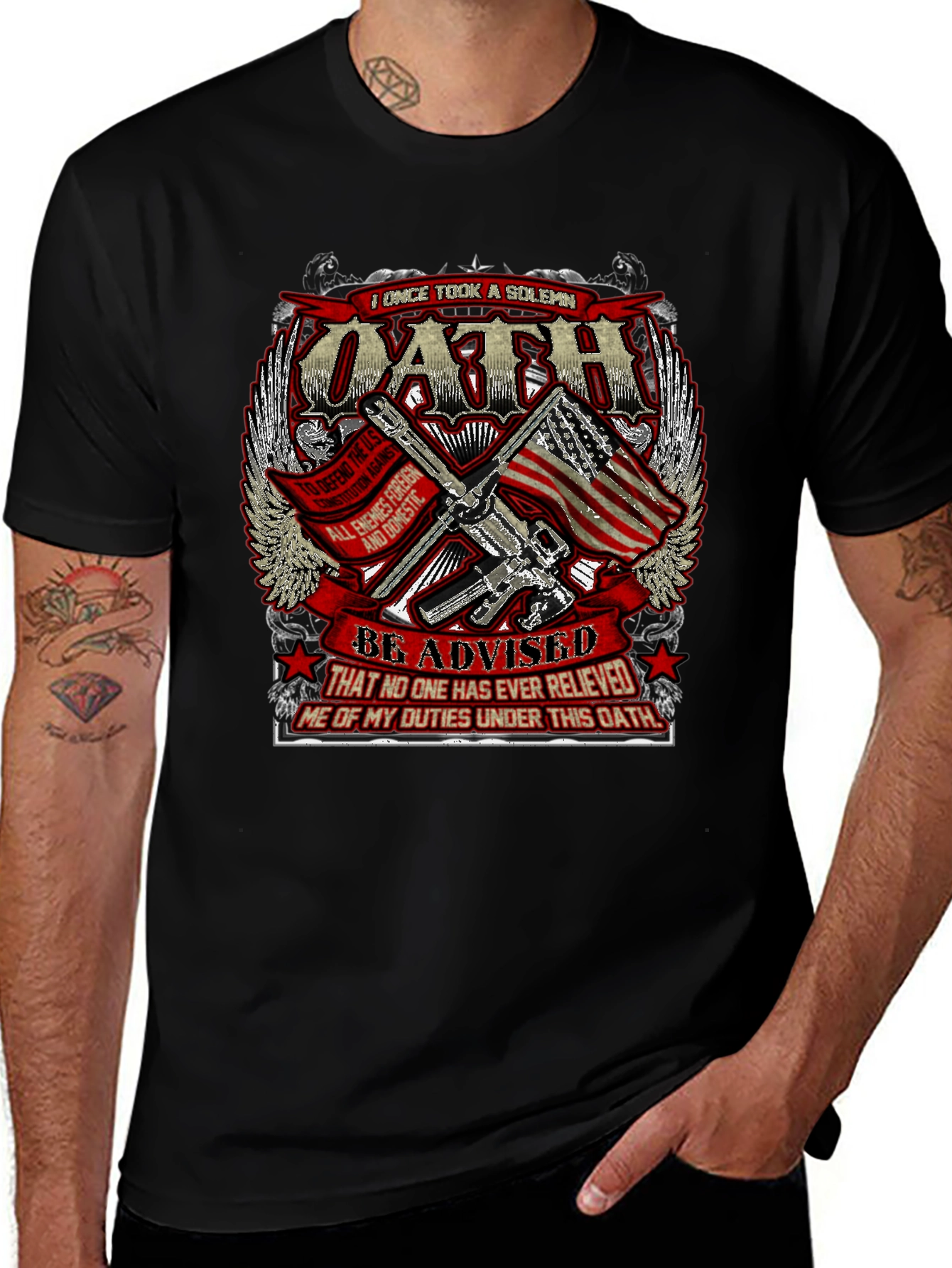 Oath T-Shirt - Patriotic Design
