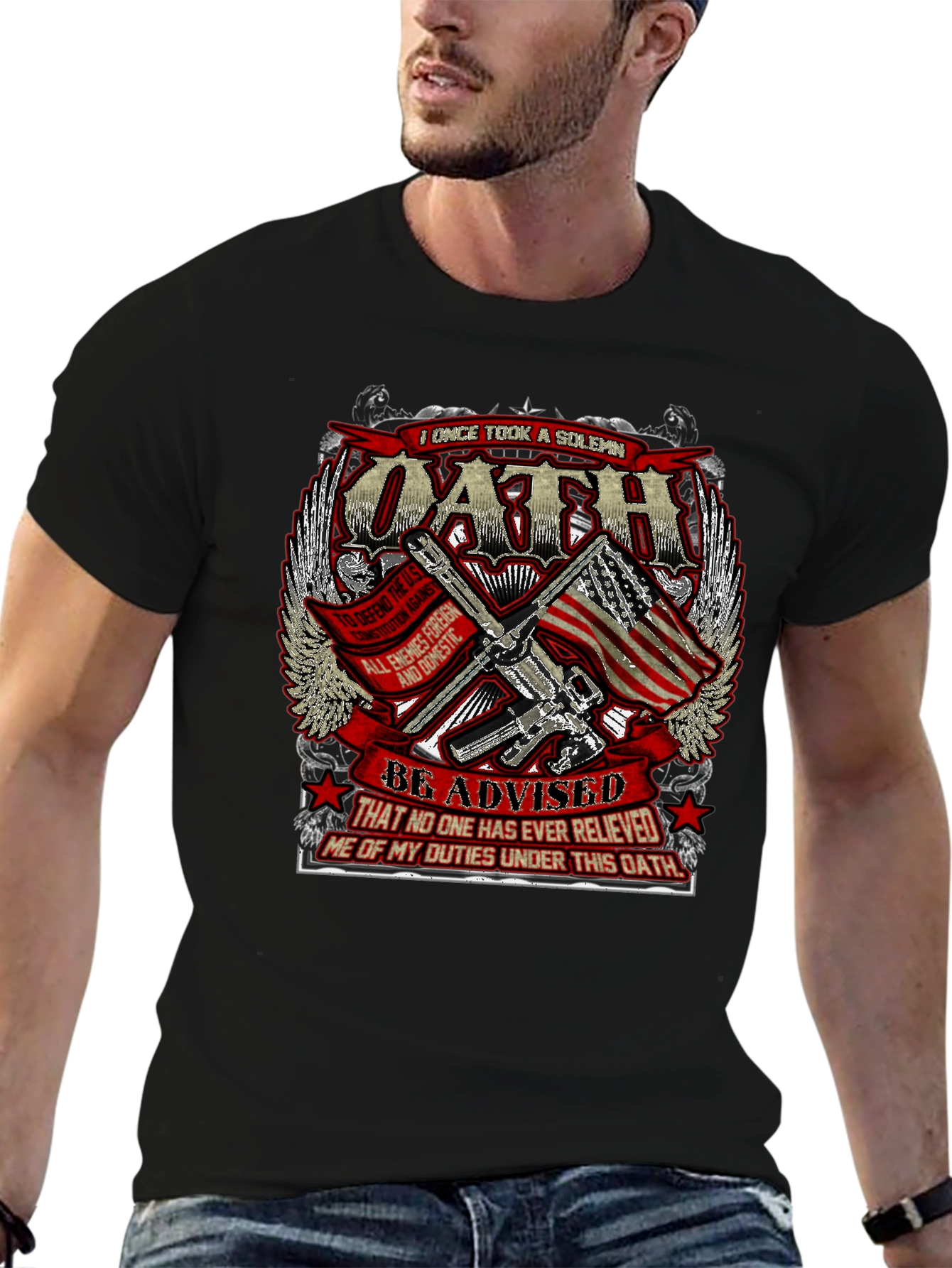 Oath T-Shirt - Patriotic Design