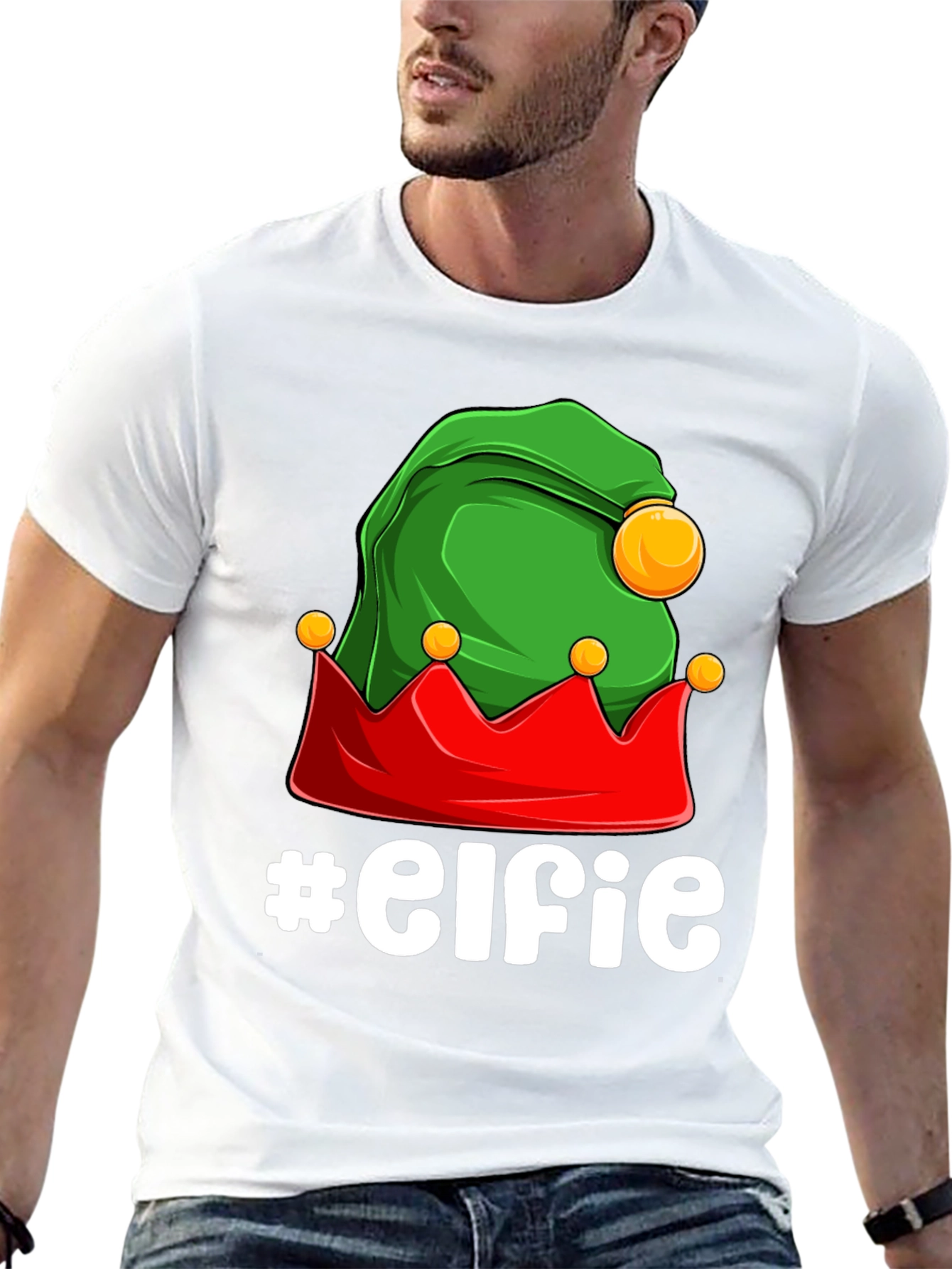 Elfie T-Shirt: Festive Holiday Graphic Tee