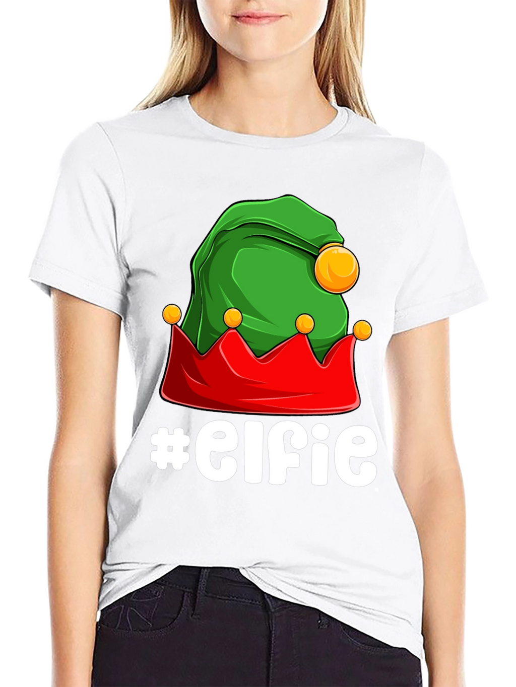 Elfie T-Shirt: Festive Holiday Graphic Tee