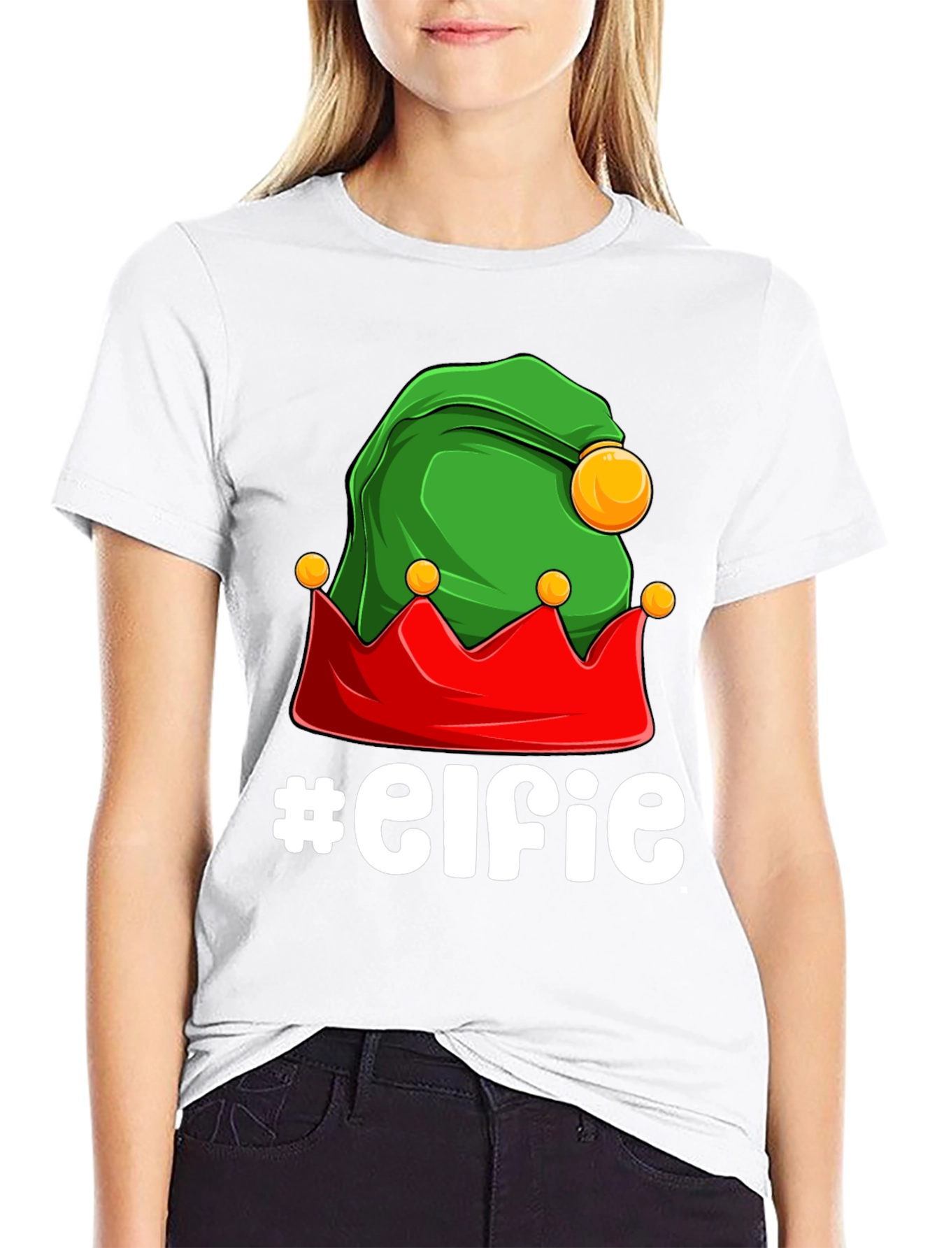 Elfie T-Shirt: Festive Holiday Graphic Tee