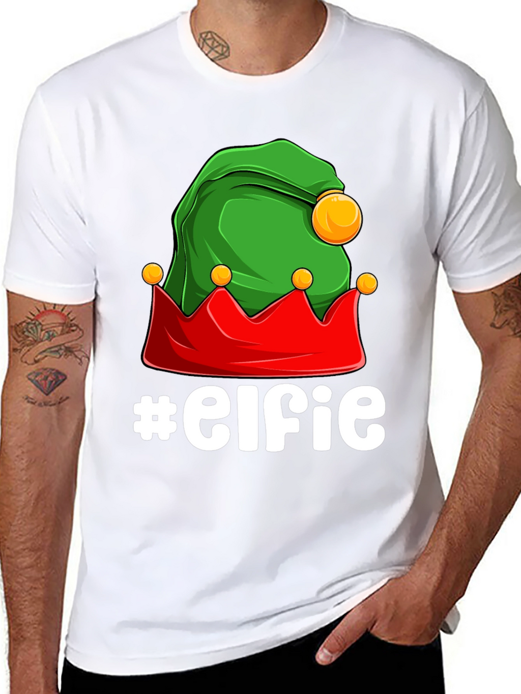 Elfie T-Shirt: Festive Holiday Graphic Tee