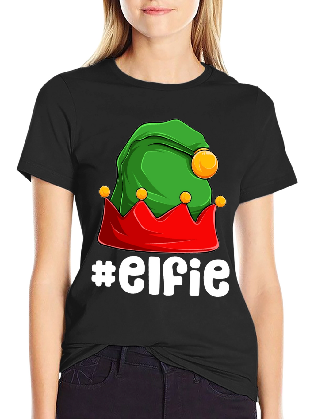 Elfie T-Shirt: Festive Holiday Graphic Tee