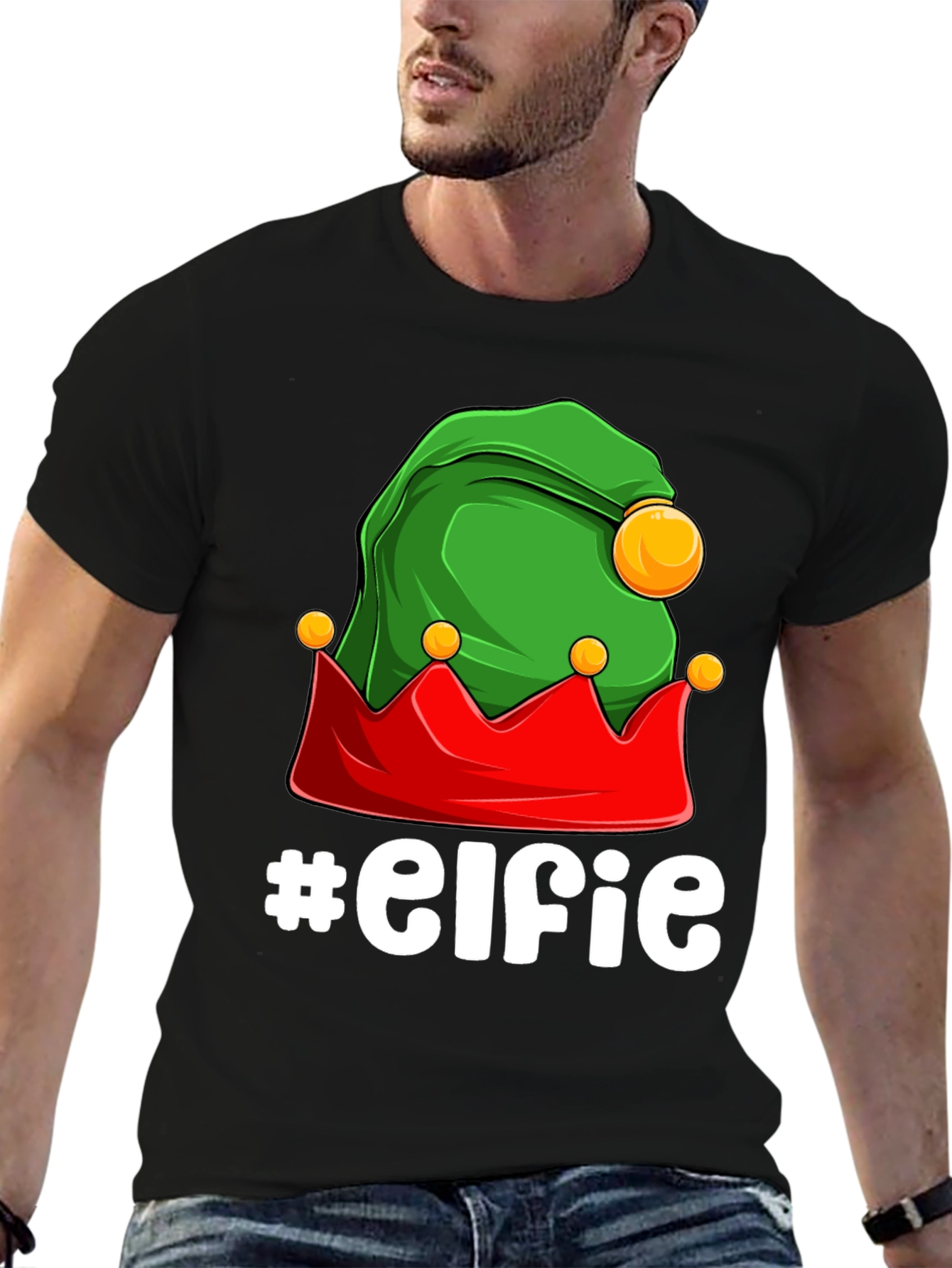 Elfie T-Shirt: Festive Holiday Graphic Tee
