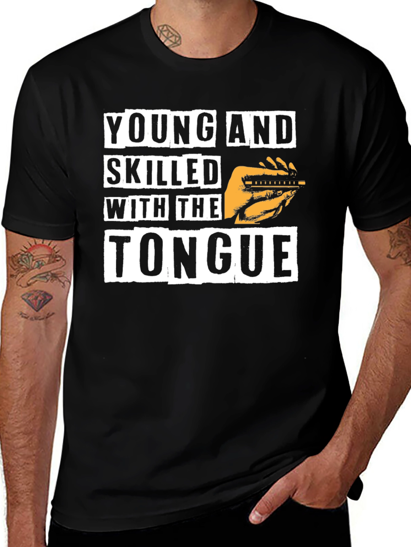 Young and Skilled T-Shirt - Black Graphic Tee