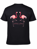 Fabulously Flamingo Graphic Tee - Black