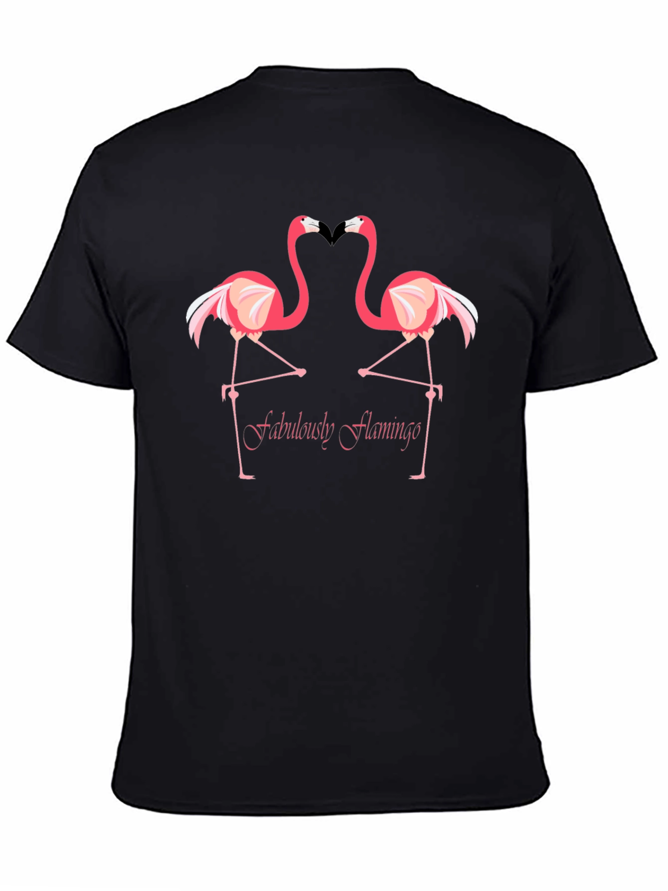 Fabulously Flamingo Graphic Tee - Black
