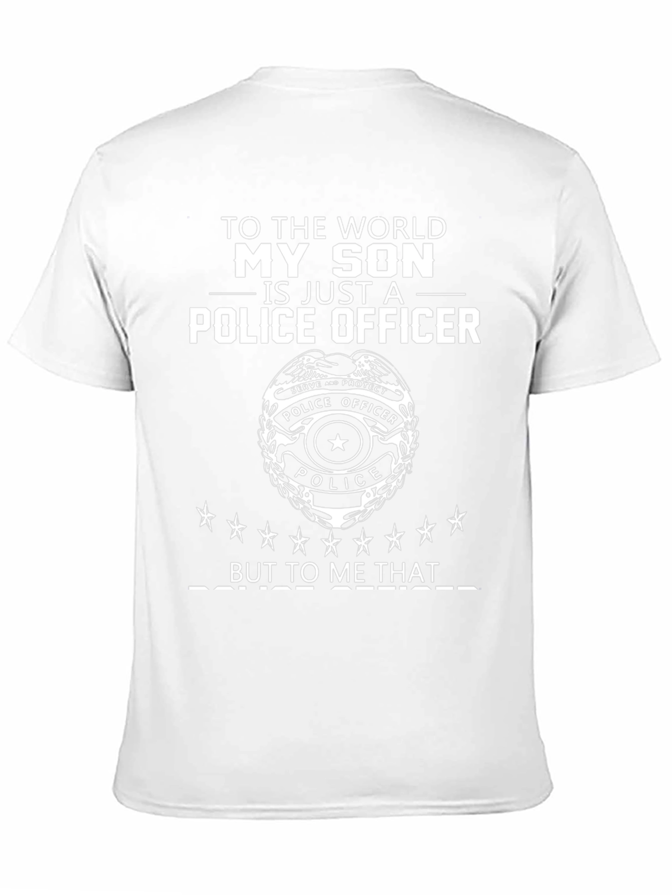 My Son Police Officer T-Shirt Gift