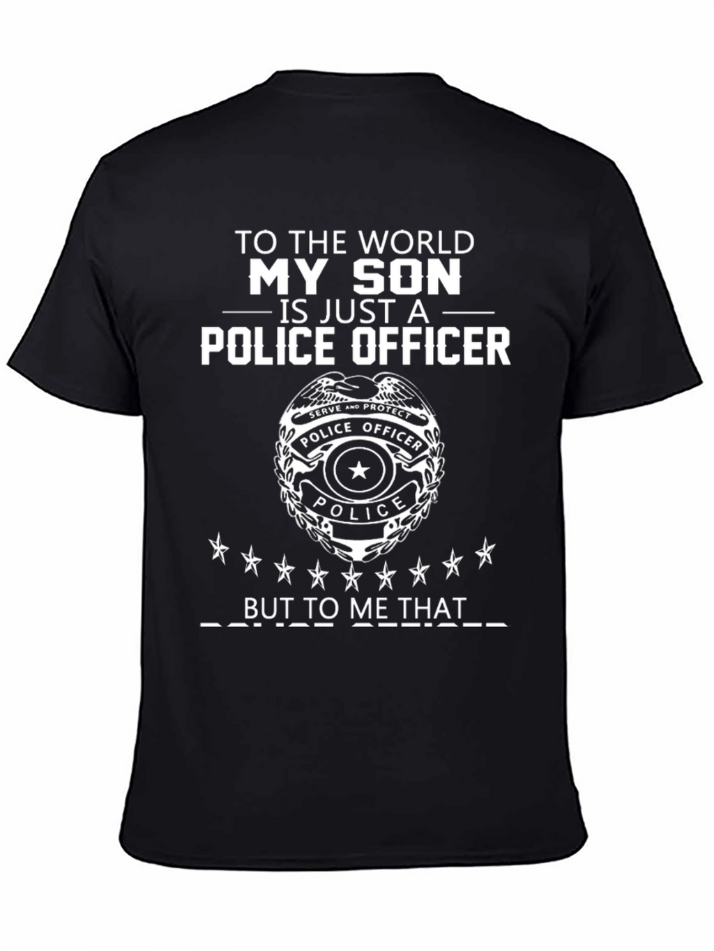 My Son Police Officer T-Shirt Gift