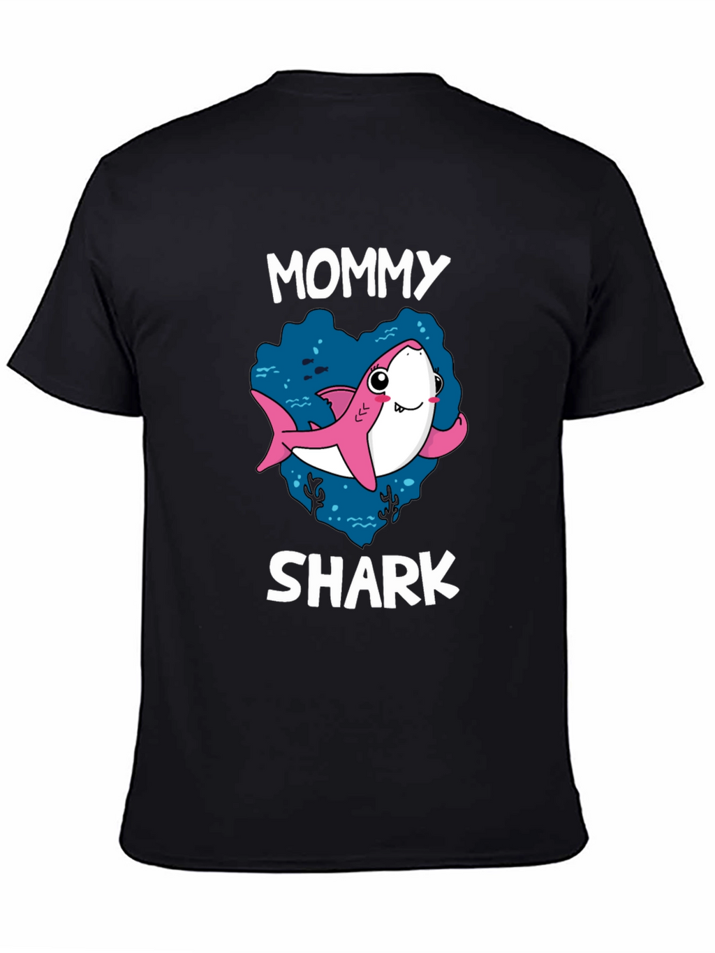 Mommy Shark Black Graphic T-Shirt