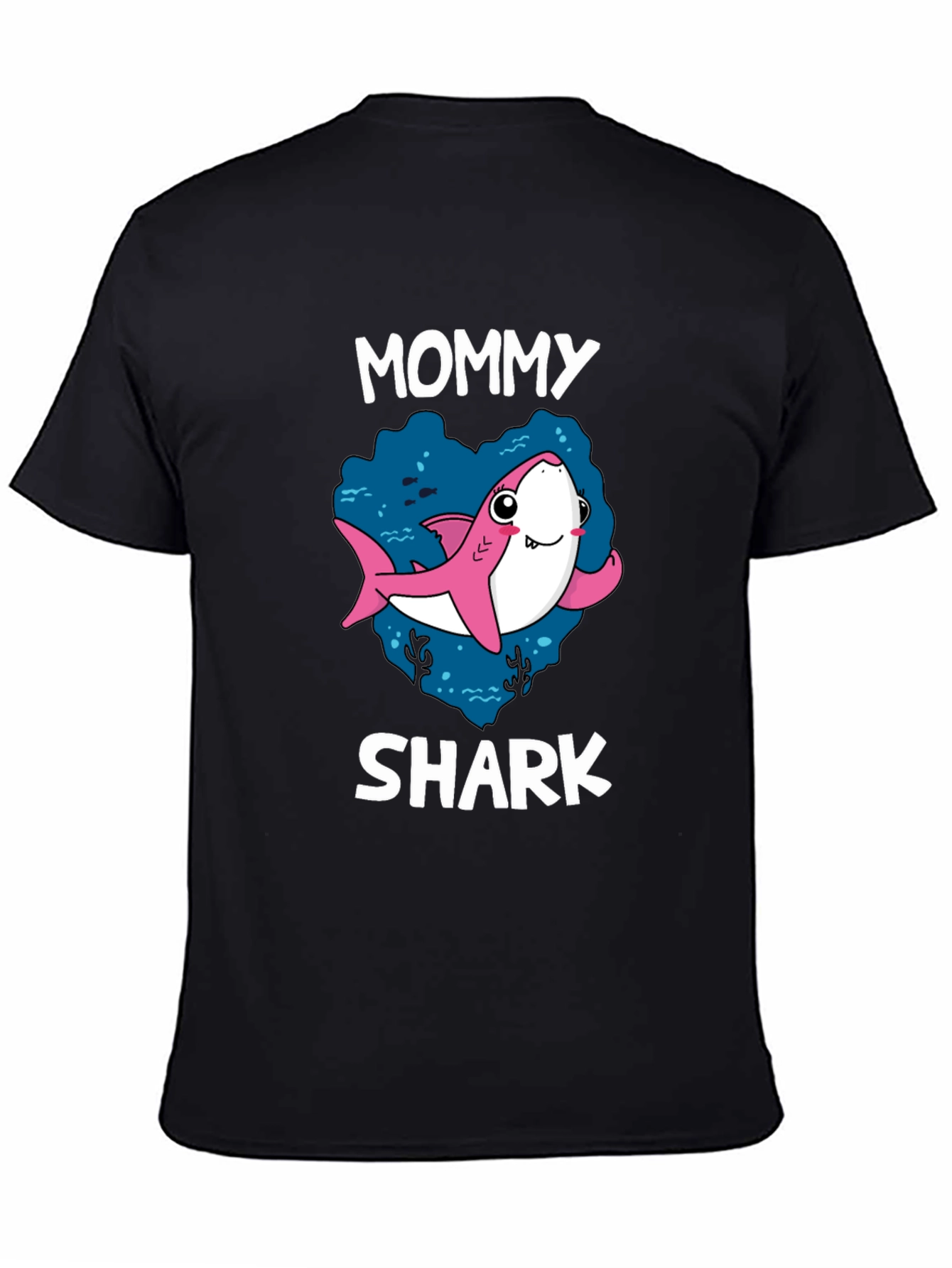 Mommy Shark Black Graphic T-Shirt