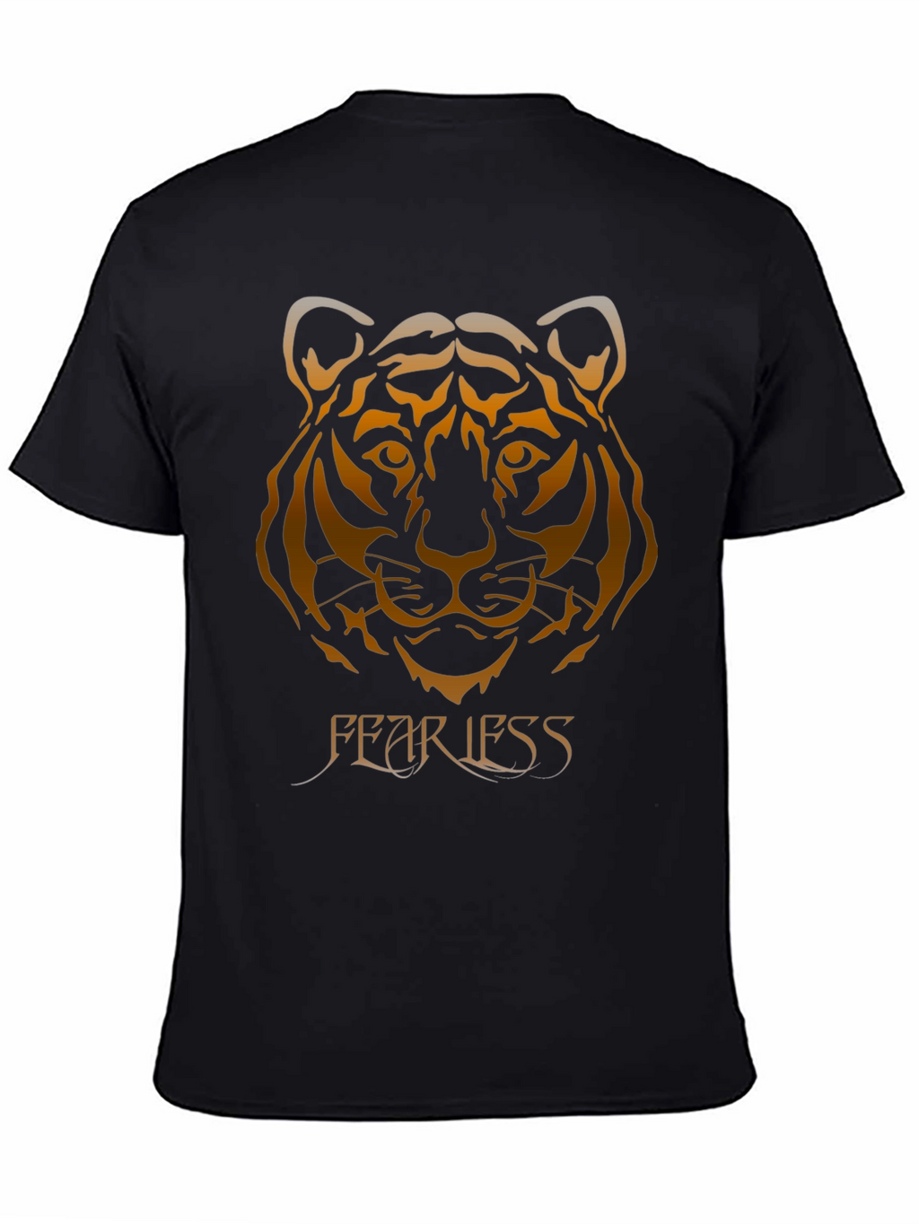 Fearless Tiger Graphic Tee - Black