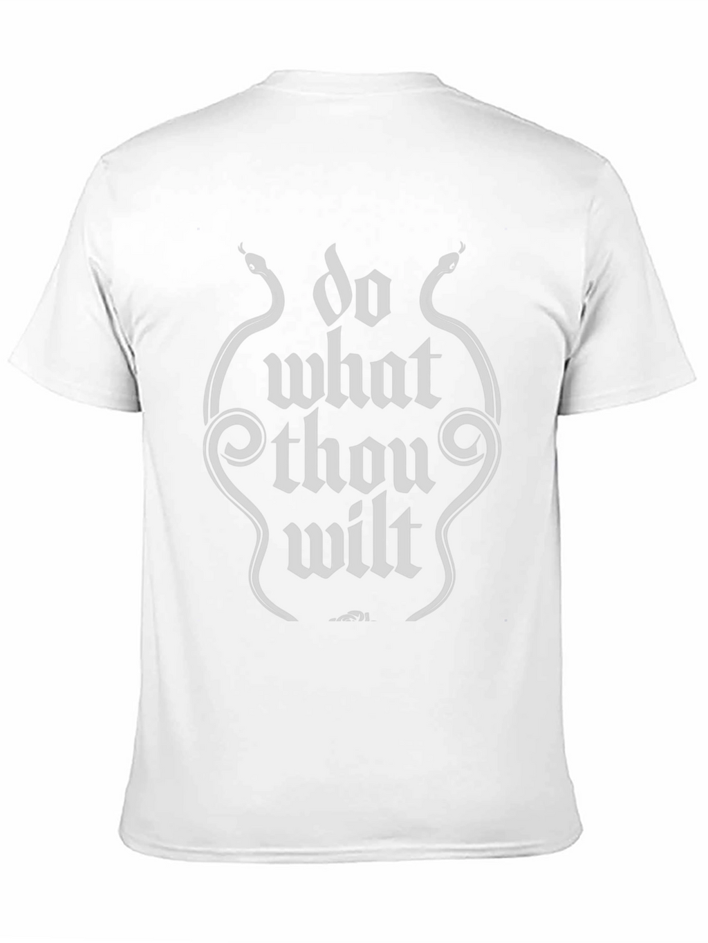 Do What Thou Wilt Black T-Shirt with Snake Graphic