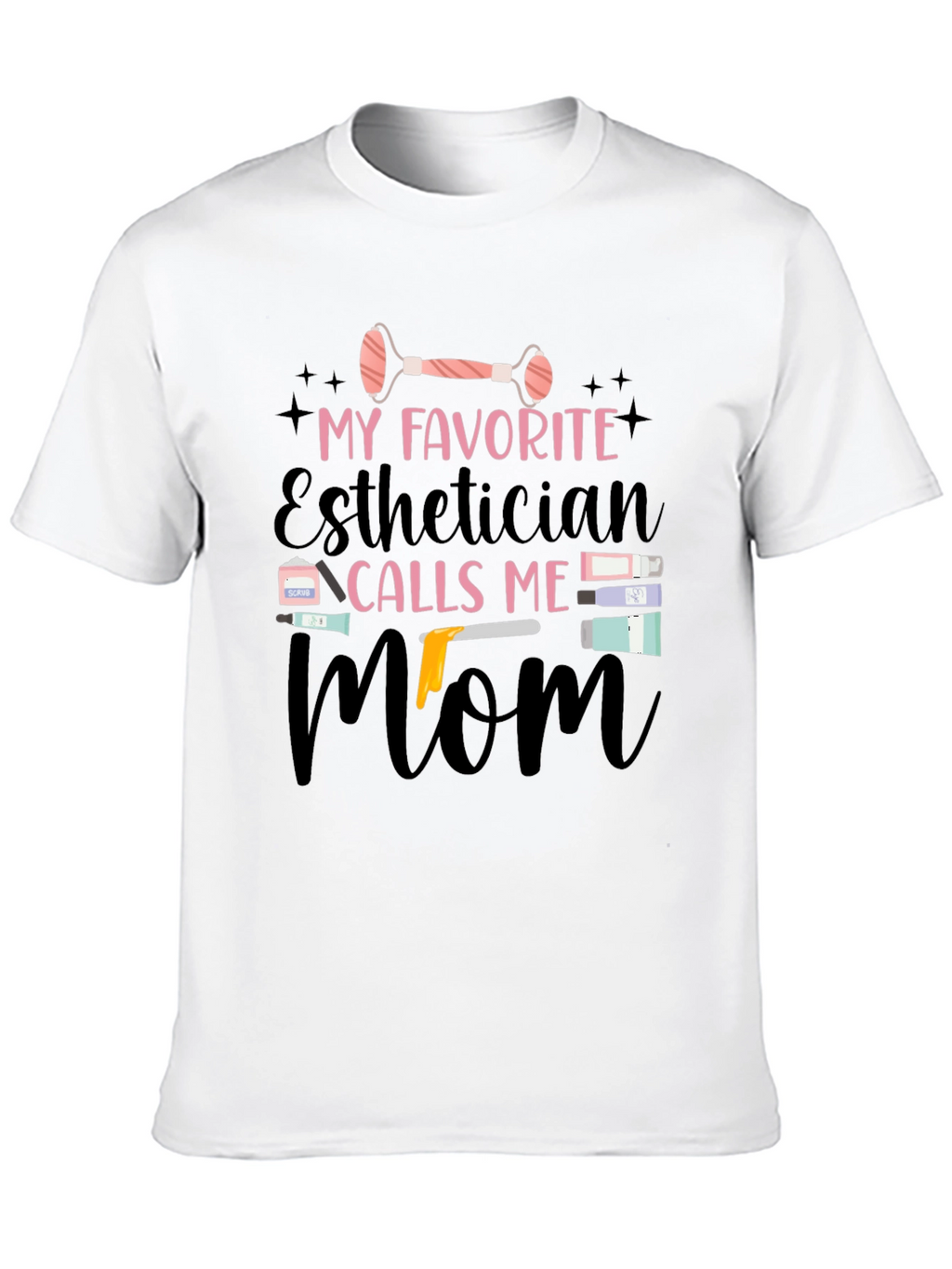 Esthetician Mom Black T-Shirt