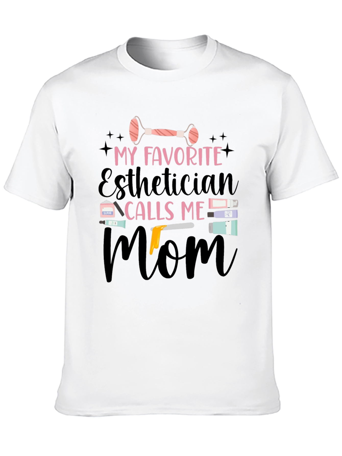 Esthetician Mom Black T-Shirt