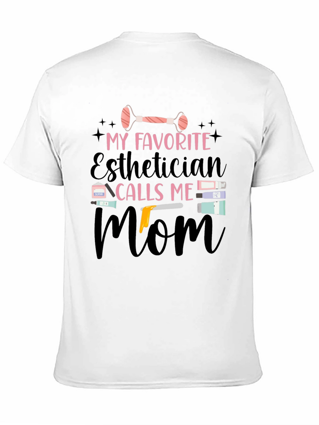 Esthetician Mom Black T-Shirt