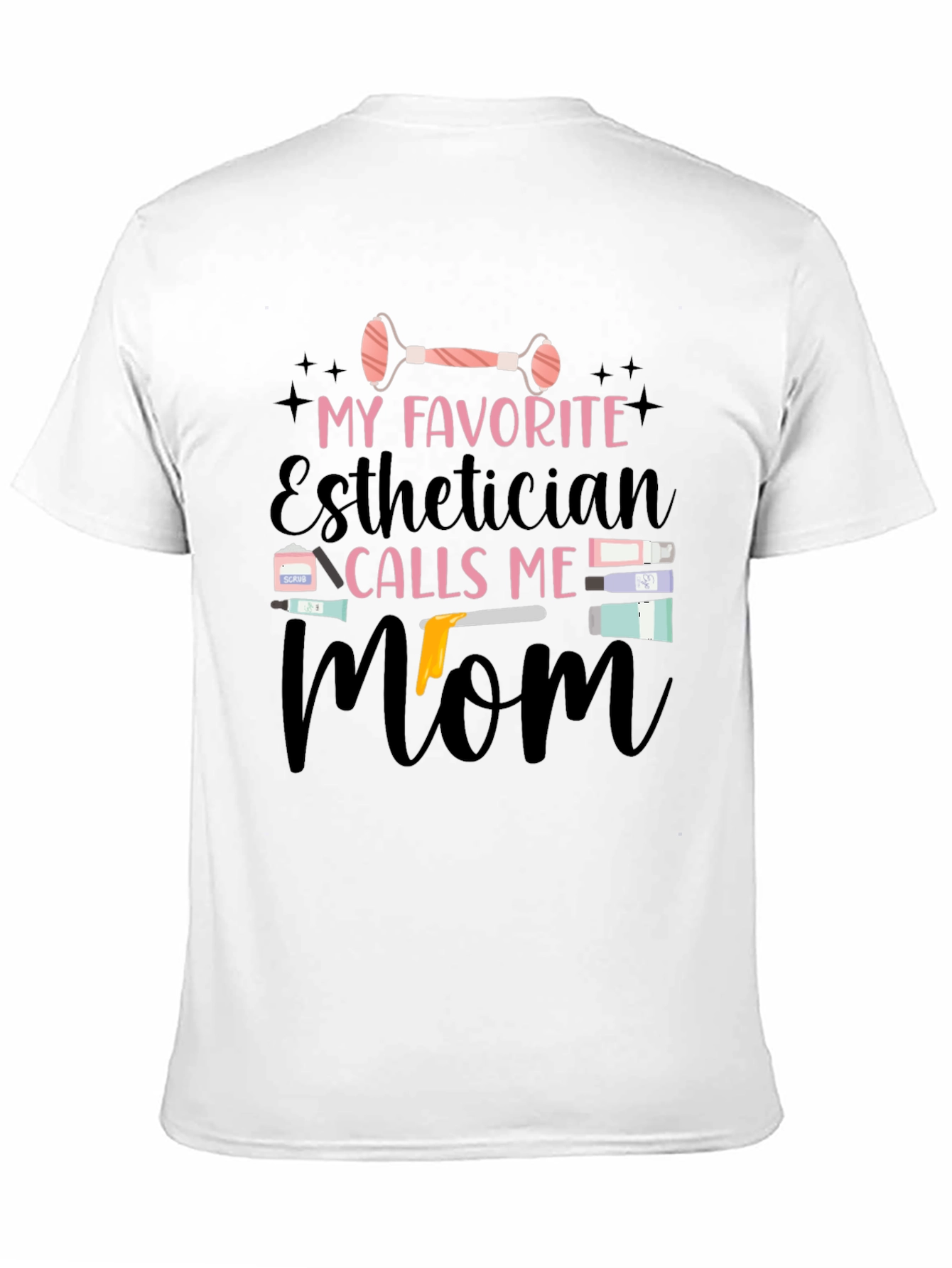 Esthetician Mom Black T-Shirt